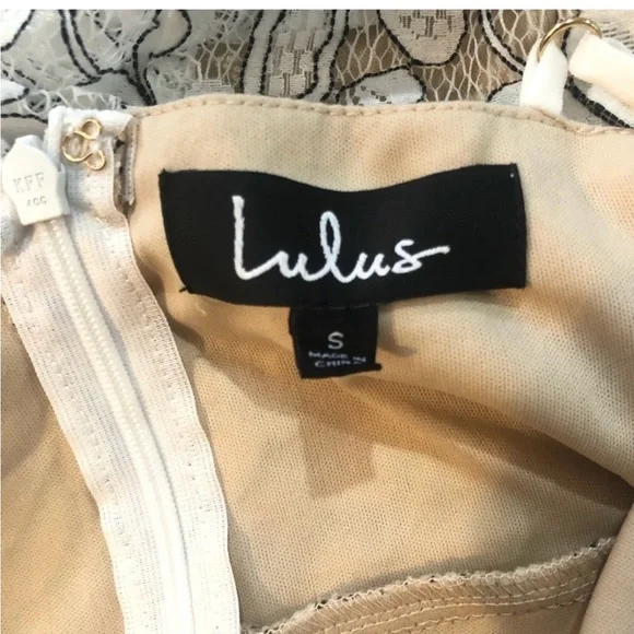 Lulu's Delicate Darling Lace Dress Small - Picture 4 of 5